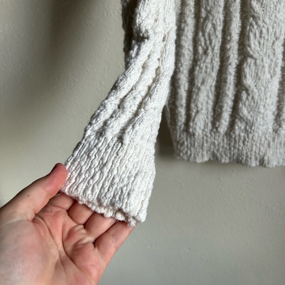 Show Me Your Mumu Callie Cream White Chunky Knit Cardigan XL - Picture 9 of 9